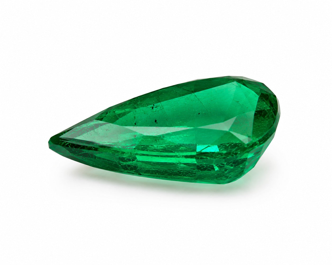Pear Shaped Natural Emerald Stone