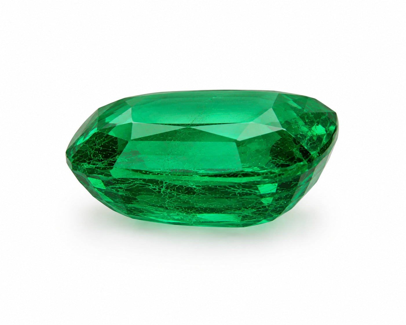 Cushion Cut Emerald Gemstone