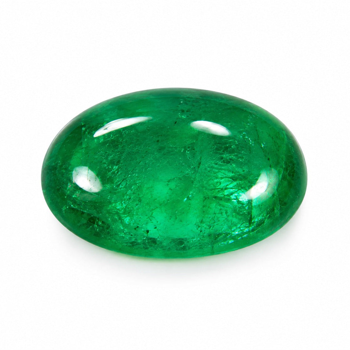 Polished Emerald Cabochon