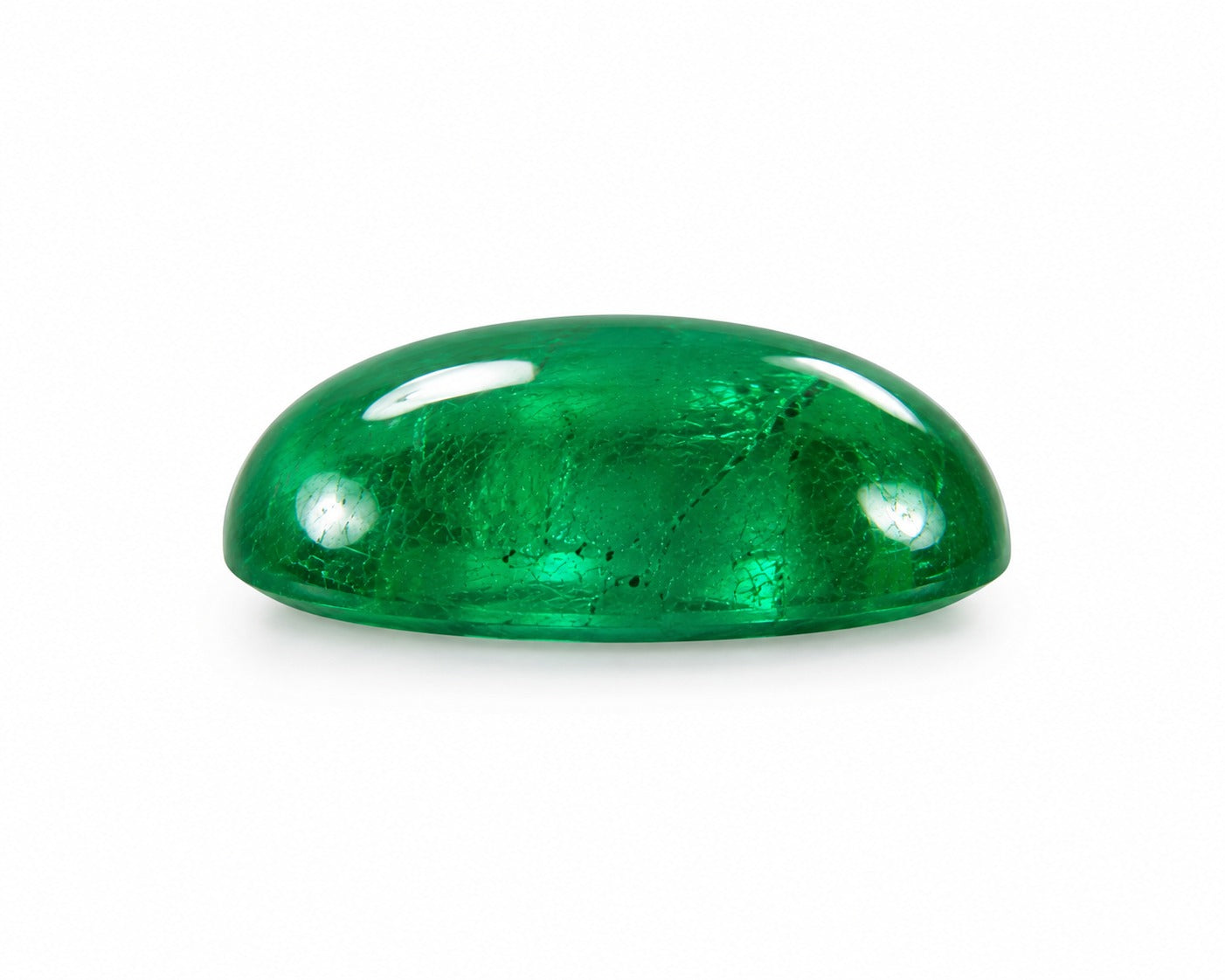 Polished Emerald Cabochon