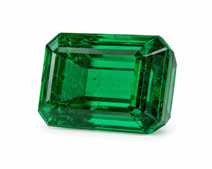 Natural Emerald Cut Emerald Gemstone
