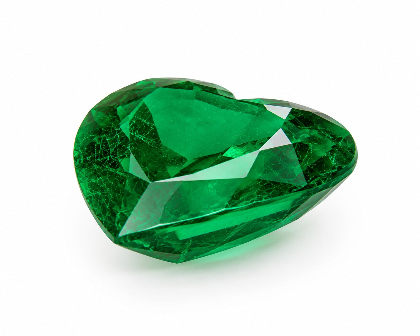 Heart Shaped Emerald Gemstone